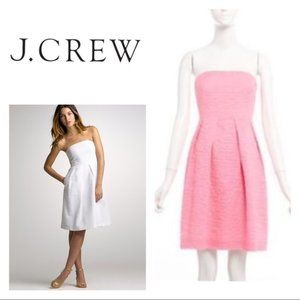 J. Crew Pink Lorelei Strapless Dress